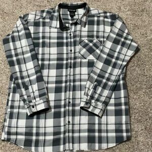Burton Black and White Casual Button Down Shirt